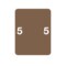 Nevs Smead - Filing Labels - Number 5 1-15/16" x 1-1/2" Brown XN-S 5 - alternate 1